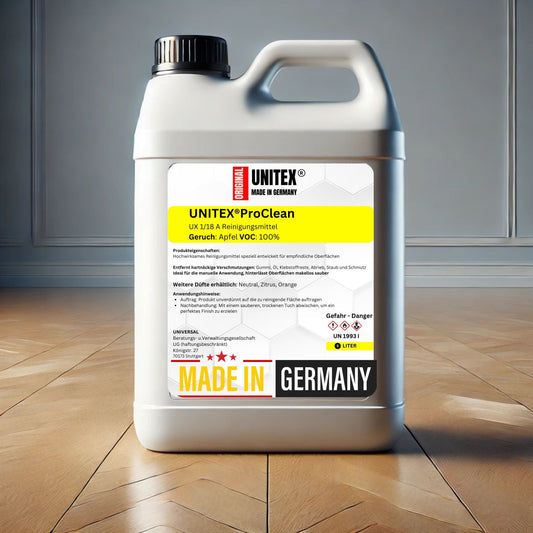 Die Vielseitigkeit des UX 1/18 Reinigungsmittels – Für makellose Sauberkeit und Materialschonung